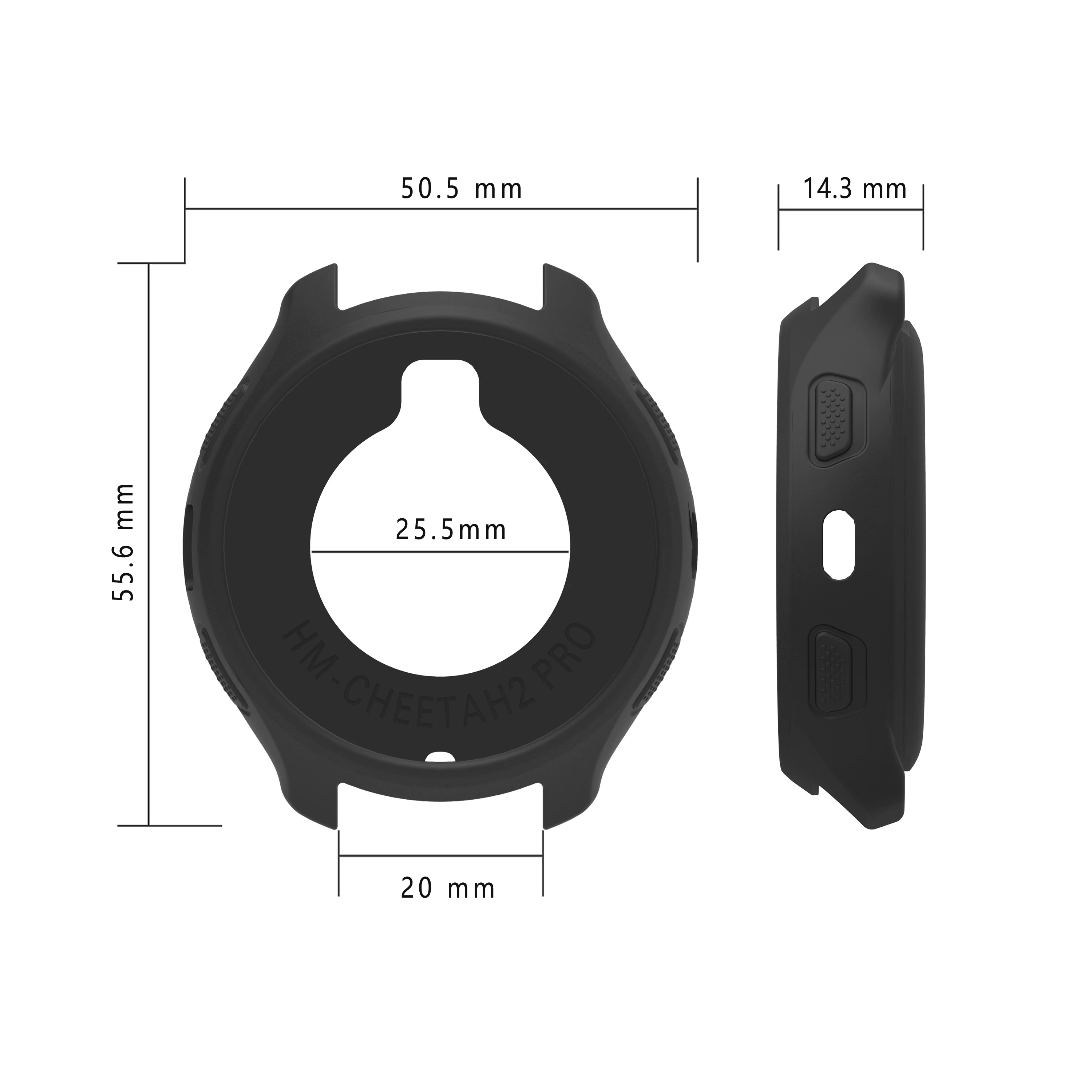 For Huami Amazfit Cheetah 2Pro Case Silicone Cover Screen Protector Shell Bumper For Amazfit Cheetah 2Pro Smartwatch Accessories