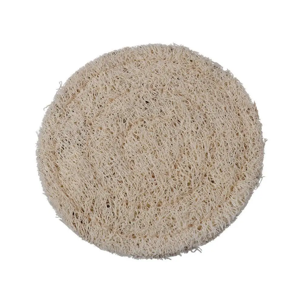 Home Accessorie Round Tea Cup Mat Natural Double sided Teapot Pad Multipurpose Creative Loofah Mat Tea