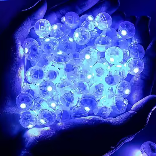100/10Pcs Mini LED Balloon Light Colorful Flashing Luminous Tumbler Ball Lamp Lantern Light Christmas Wedding Party Decorations - Image 9