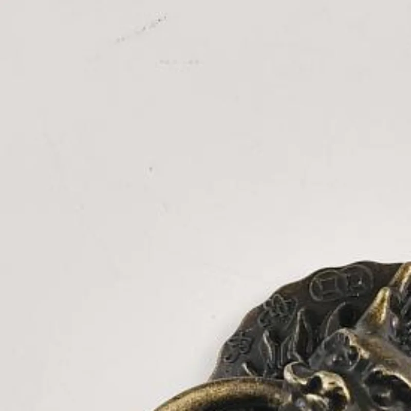 Antique Lion Head Handle Zinc Alloy Small Size Traditional Chinese Style Interior Furniture Wooden Wardrobe Drawer Pull Handle