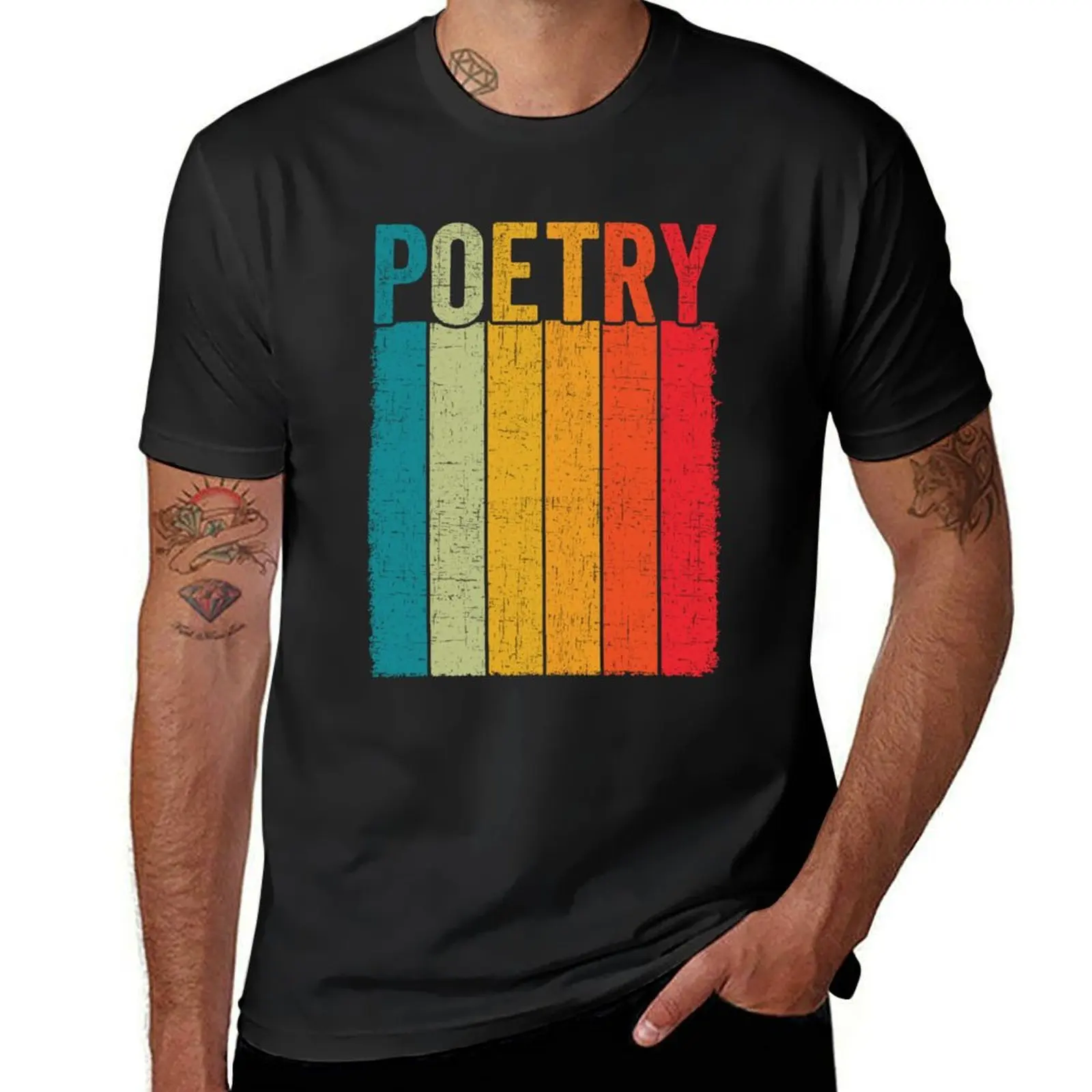 Funny Retro Vintage Poetry Shirt, Poetry Poem Writer Poet Gift, Gift for Writer, Eat Sleep Appreciation T-Shirt