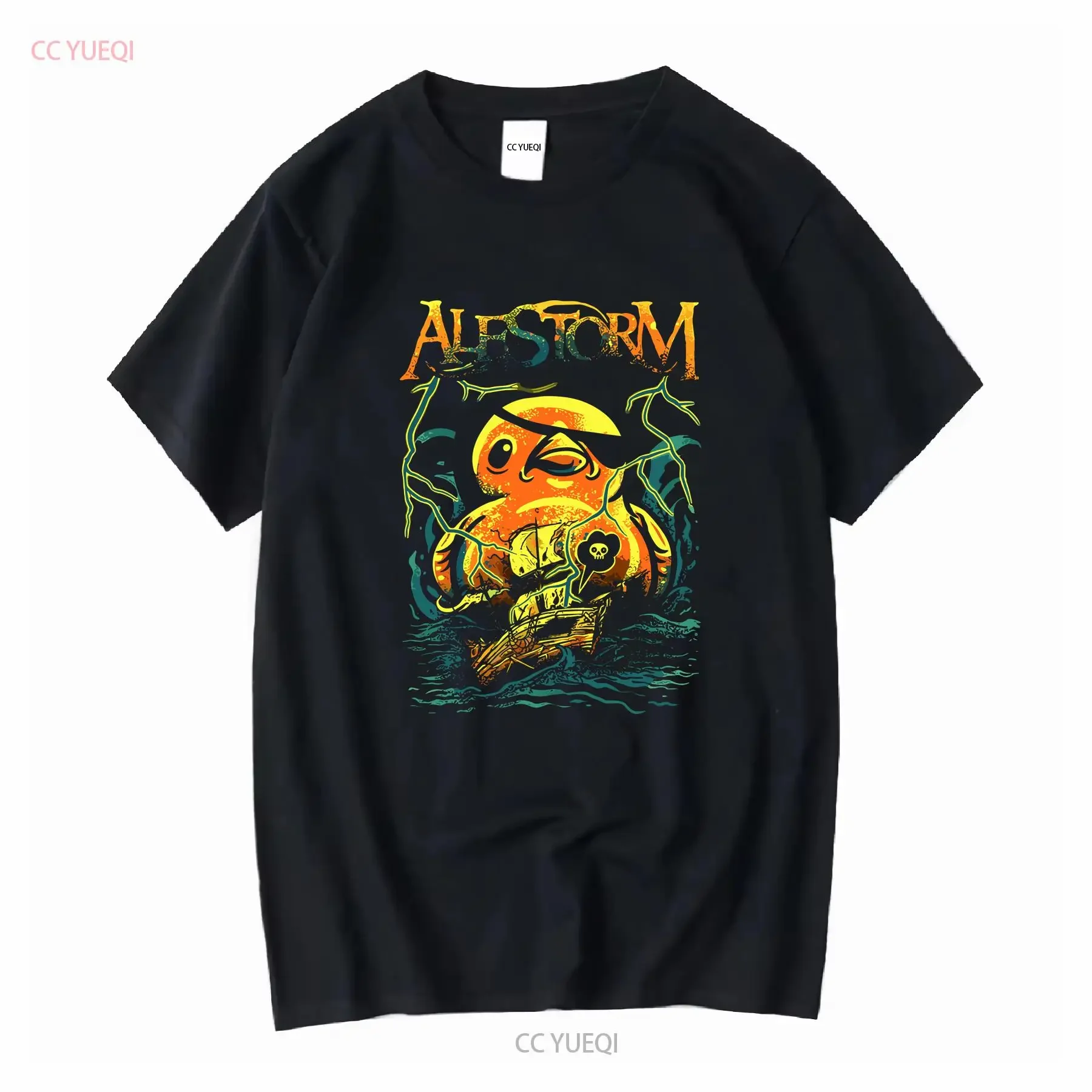 New Popular Alestorm Band For Fan Cotton White T Shirt All Size CG24 long or short sleeves vintage Washed Stretched Slightly