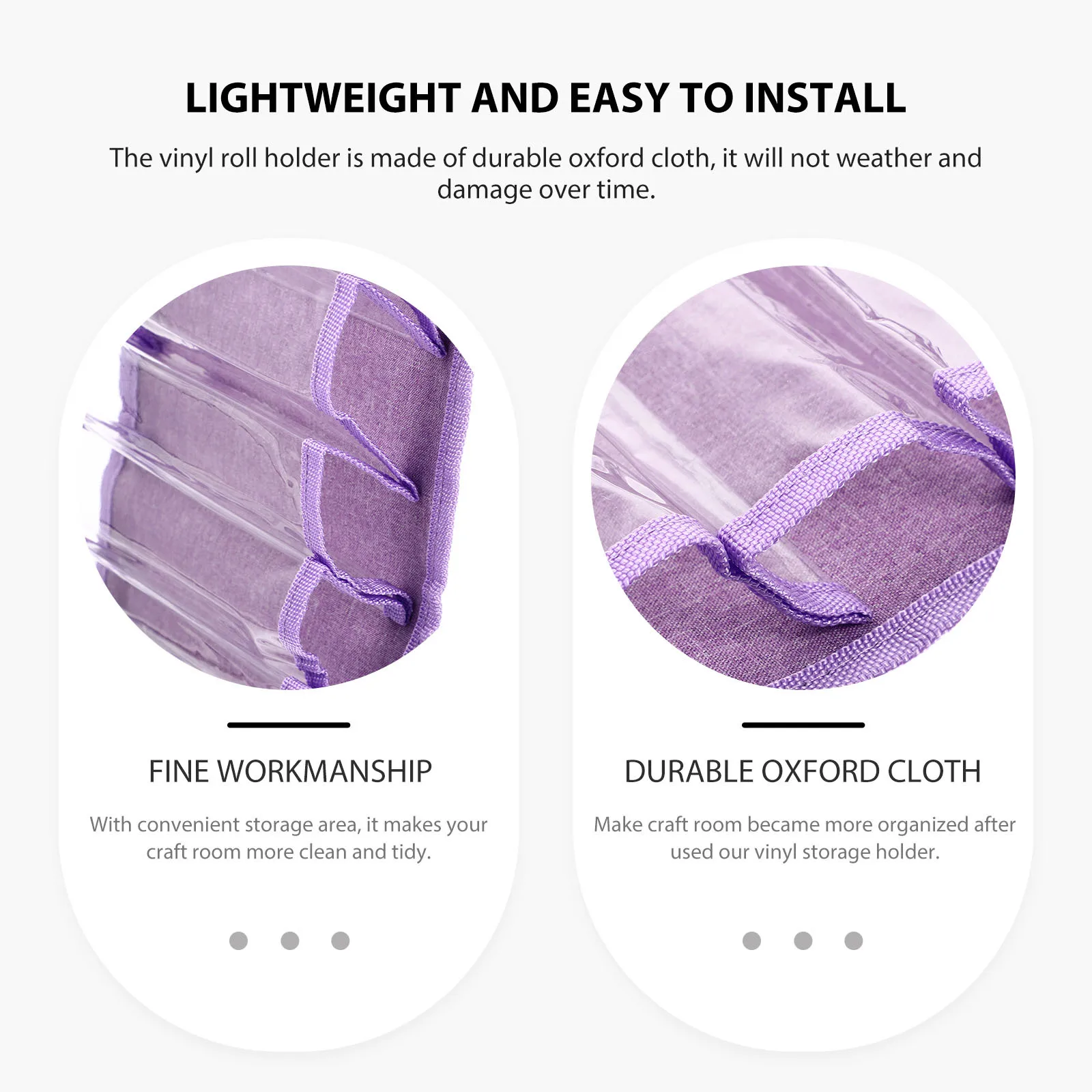 

1pc Vinyl Roll Holder Large Capacity Oxford Cloth Waterproof Storage For Craft Room Hanging Rack Organizer Multi Compartments