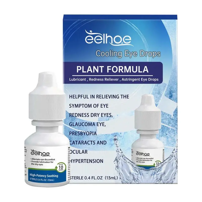 

Plant Formula Lubricant Eye Drops Natural Eye Drops For Dry Eyes Cooling & Lubricating 13ml Relieves Redness & Calms Irritation