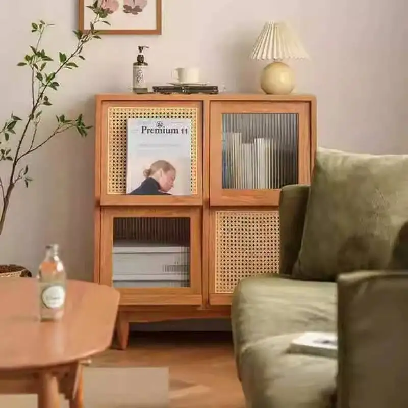 

Organizer Cabinets Living Room Glass Door Transparent Sideboard Bedroom Cabinet Display Storage Meuble Rangement Home Furniture