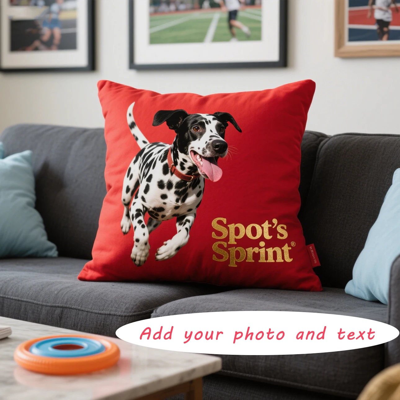 

Personalized Pet Cushion Double Sided Print Pillow Dog Portrait Pet Family Photo Decorative Sofa Pillows Gift for Pet Owners