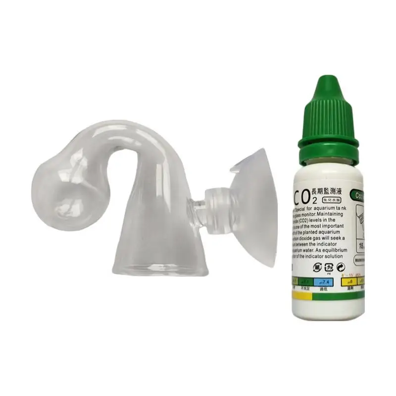 Co2 Drop Checker For Aquarium Co2 Drop Checker With Solution Aquatic Co2 Drop Checker Transparent Fish Tank Test Kit For Tank