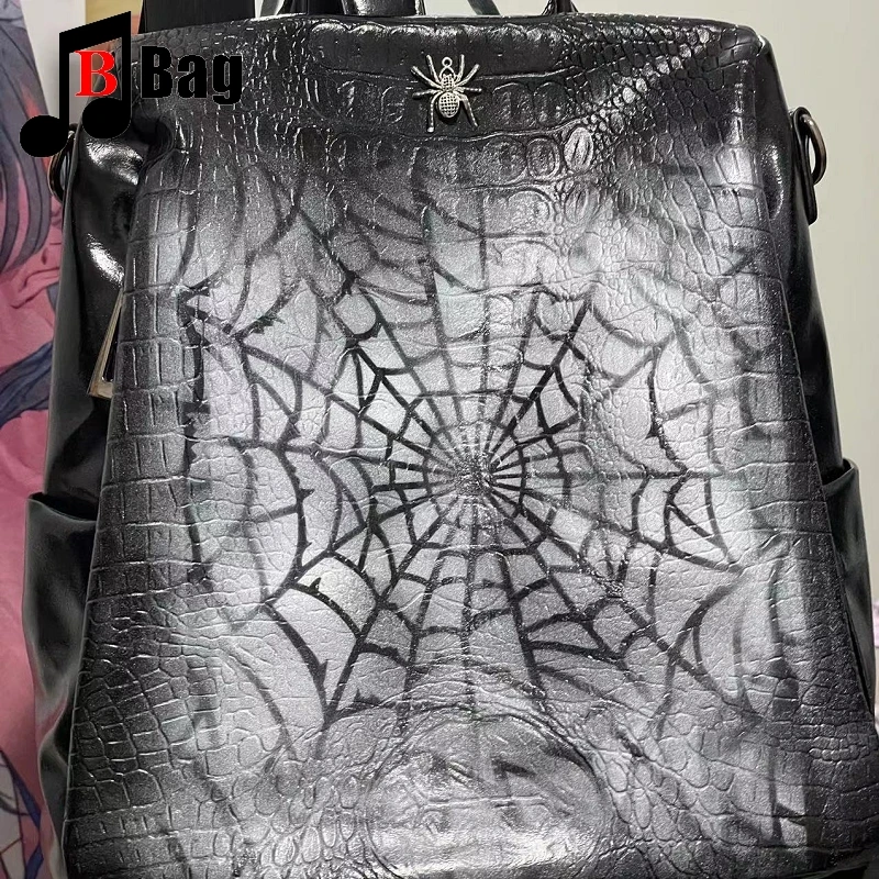 Harajuku Punk Handbag tote Y2K Spice Girl Women Girl Shoulder Bag Student School bag Gothic Lolita backpack Goth knapsack
