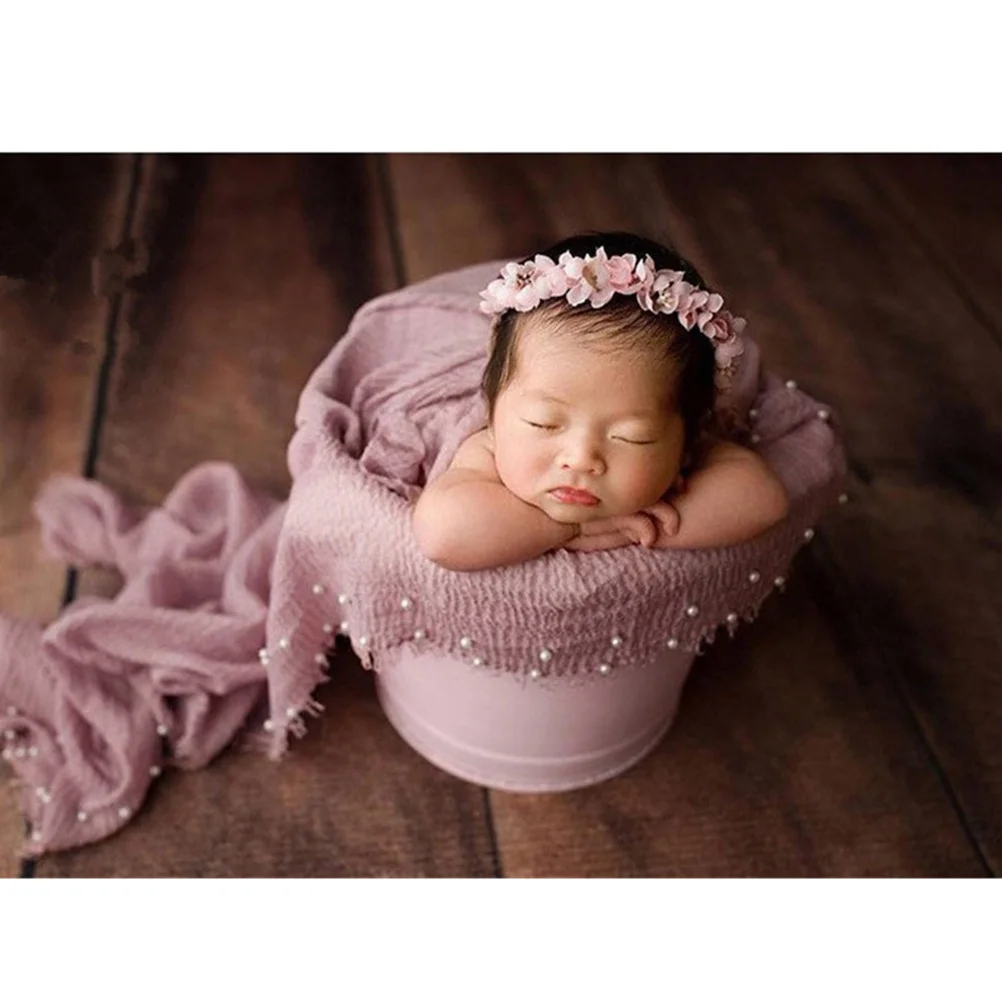 

Cotton Linen Pearl Wrapping Cloth Blanket For Photography Sleeping Travel Lightweight Soft Washable All-Season