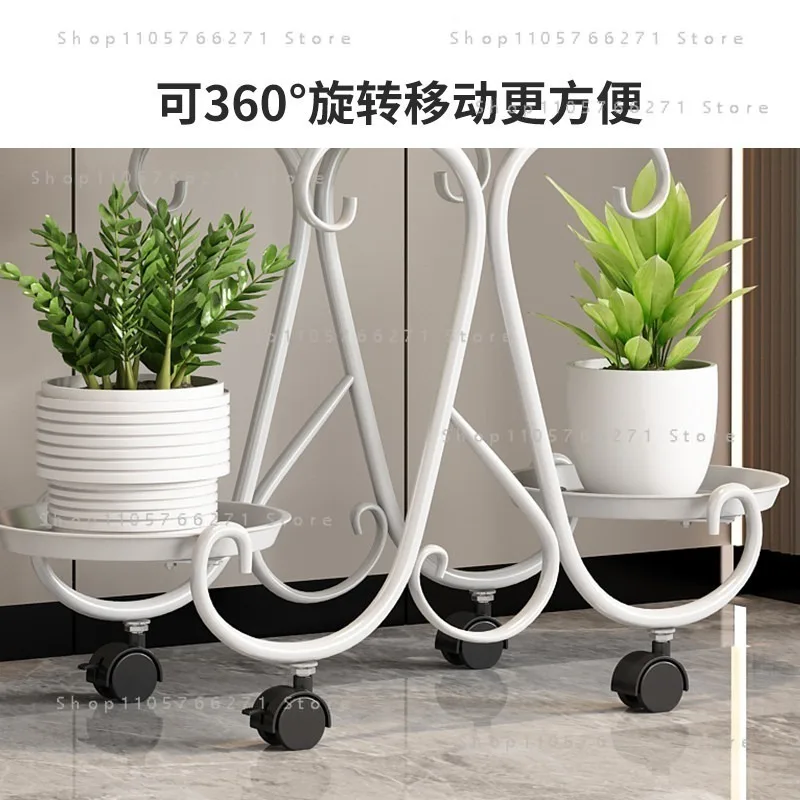 Metal Plant Stand Flower Pot Display Rack  Planter Shelves Indoor Storage Shelf For Home Balcony Living Room Patio Garden