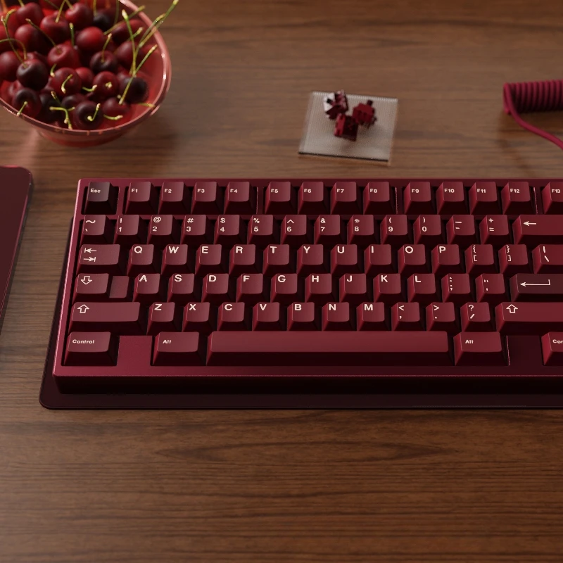 Key Kobo-Cherries Red Keycaps Custom  ABS Cherry Profile Key Cap Magnetic Axis Original Design Point Keycap for Game Office