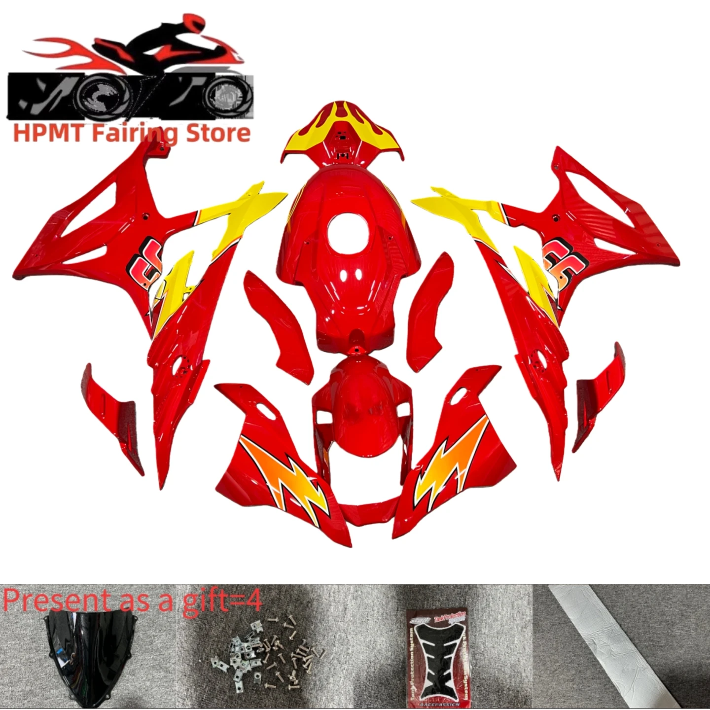 ABS Motorcycle Full Fairing Kit, Bodywork Fairing Kits, Fit for S1000RR, 2023-2024, S1000RR, M1000RR, 2023, 2024,, New