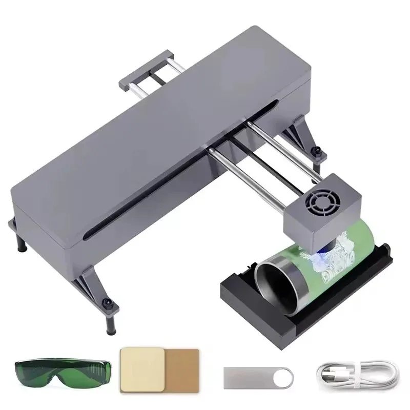 Portable Mini 5W DIY Laser Engraving Machine APP Control Engraver for Wood Glass Paper Rubber MDF Stone Plywood Leather