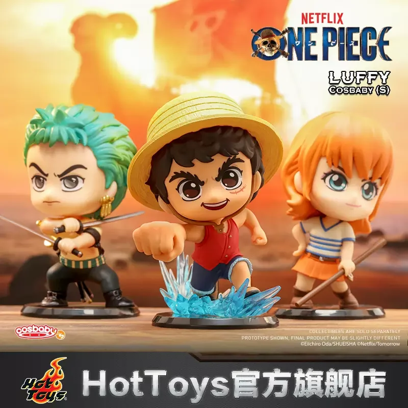 

Hot Toys One Piece Luffy Zoro Nami Cosbaby Mini Collectible Doll Collection Peripheral Desktop Ornaments Decoration