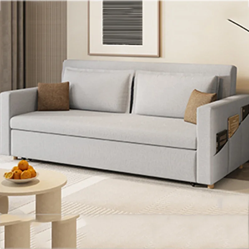 #Women Simple Soft Sofas Foldable Relax Sleeping Lazy Living Room Sofas Foldable Recliner Princess Sillon Cama Trendy Furniture