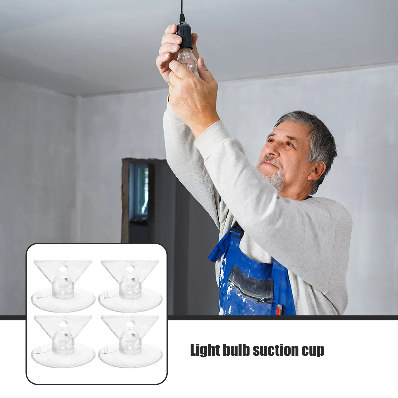 10 Pcs Bulb Changer Suction Cups Sucker Lamp Extractor Light Remover Embedded Contact Plastic Removal Tool