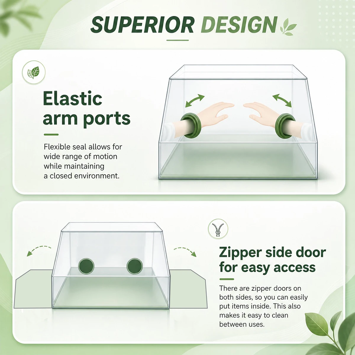 New Trapezoidal Still Air Box Mushroom Growing Tent Kit Minimalist Zipper Large High‑Definition Transparent View Surface Operati