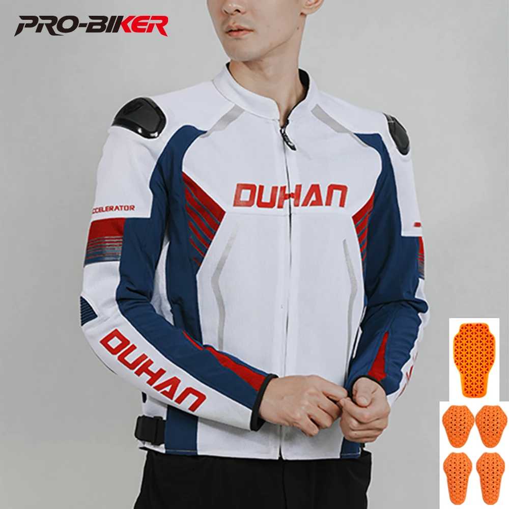 

Summer Motorcycle Jacket Breathable Veste Moto Wear Resistant Men's And Women's Fall Prevention Motocross Clothes CE Certified