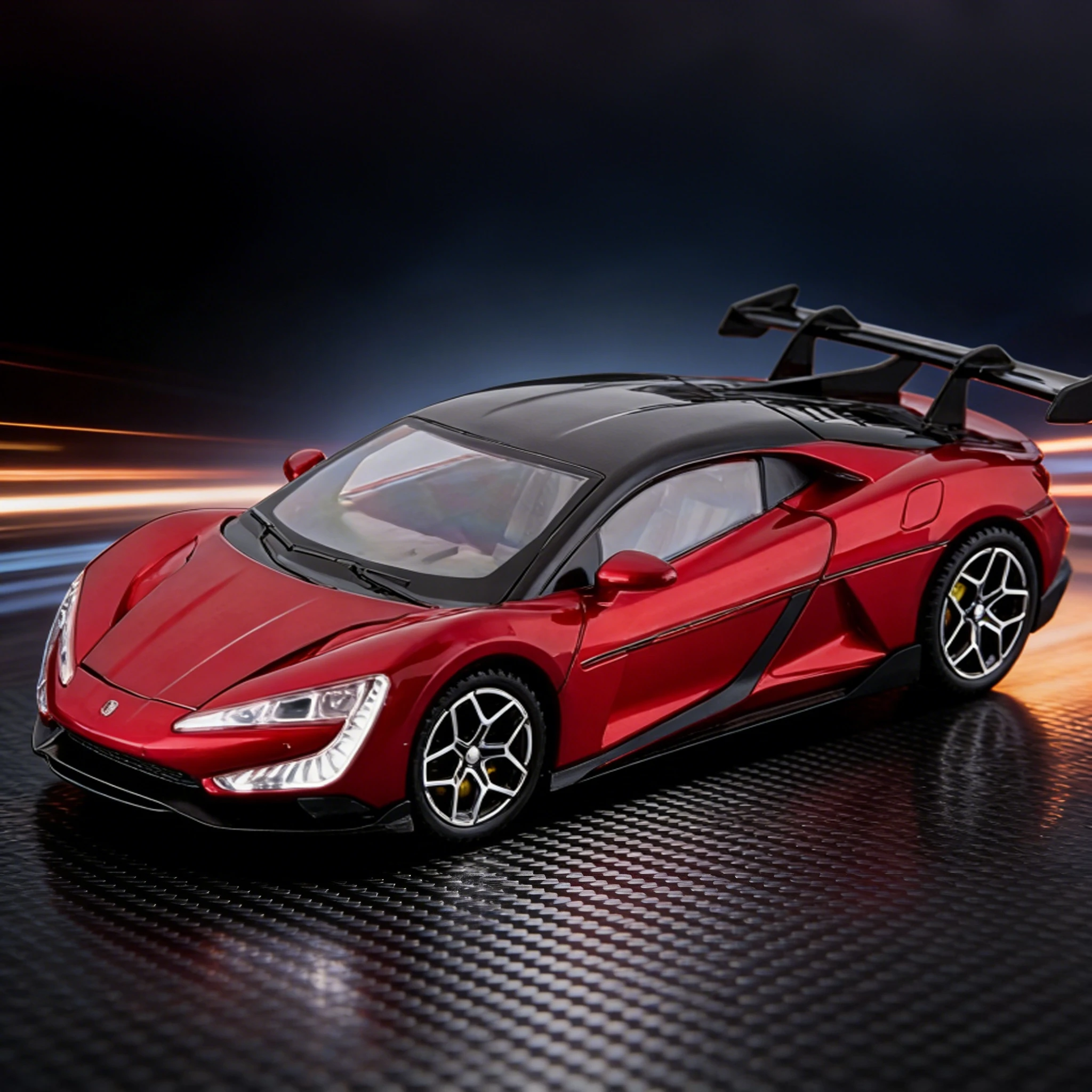 

1:24 Металлический электрический спортивный автомобиль | Реалистичный звуковой свет – необходимая игрушка и подарок для детей!