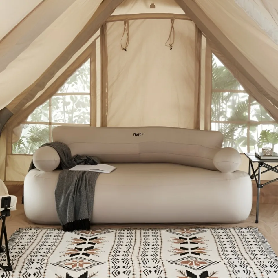 Outdoor Lazy Air Sofa Foldable Nature Indoor Camping Air Sofa Inflatable Romantic Relexing Bedroom Beach Lounge Fotel Air Chair