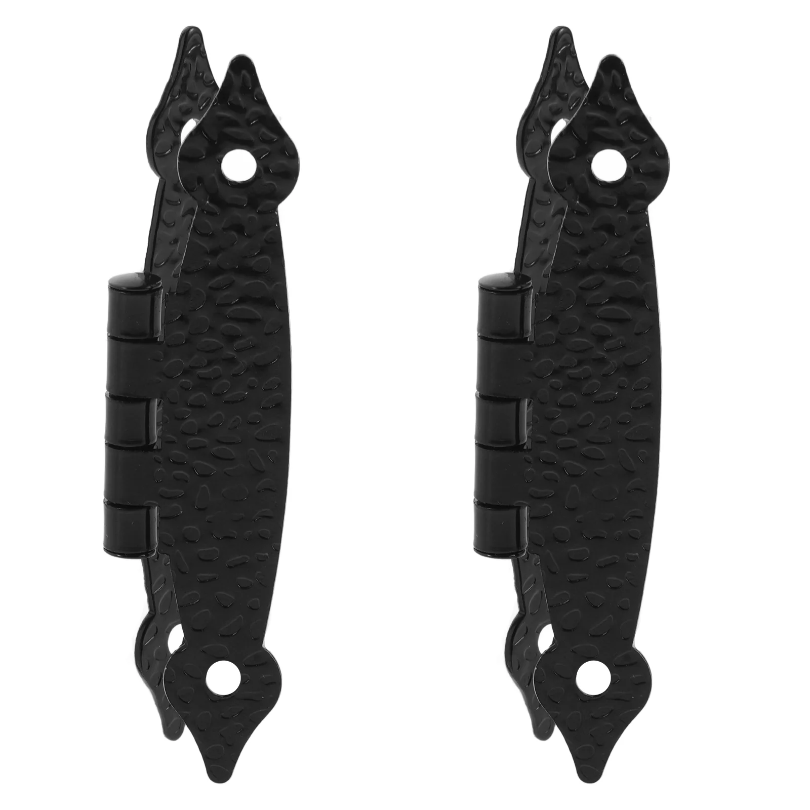 

2 Pcs Hinge Barn Doors Steel Hinges Cabinet Garage Round Gate Hook and Band Convenient Replacement