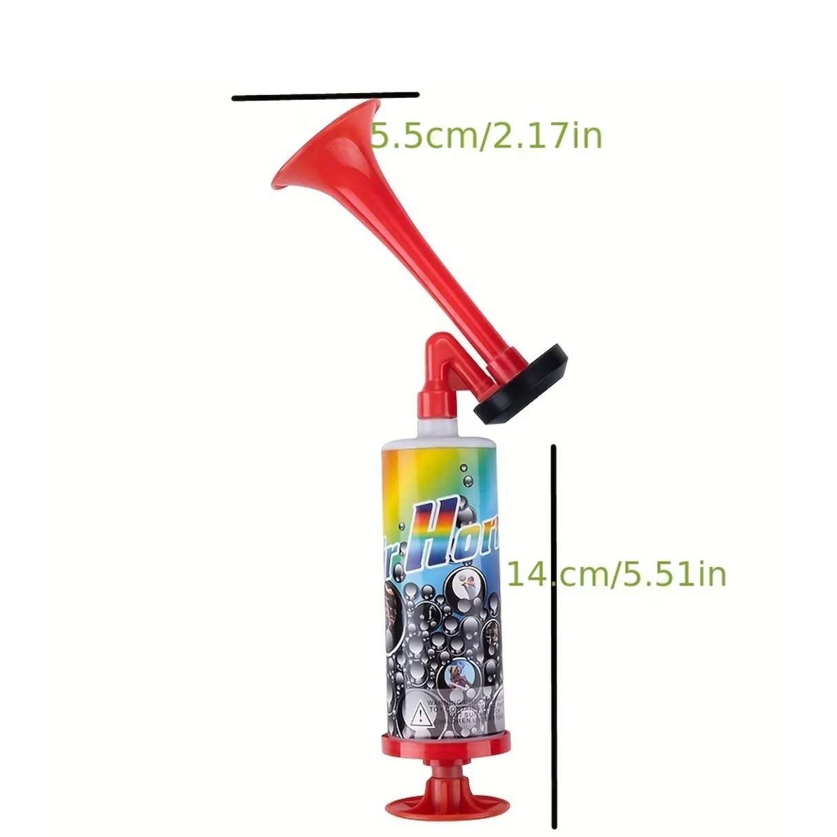 Handheld Horn Set of 2 Portable Horns for Ball Game Cheering And Player Support Sports Fans Noise Maker Accessories