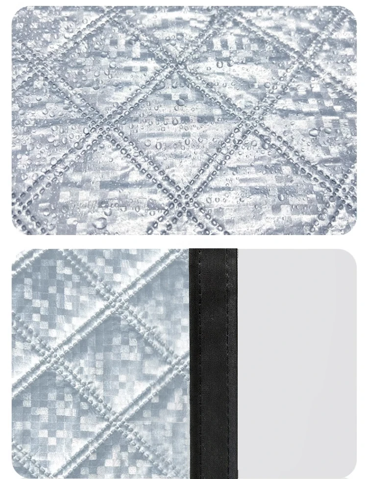 Schwarz, Winter-Baumwoll-Türvorhang, verdickt, Haushaltsisolierung, winddichte Trennwand, kältebeständiger selbstklebender Türvorhang – Detail 13