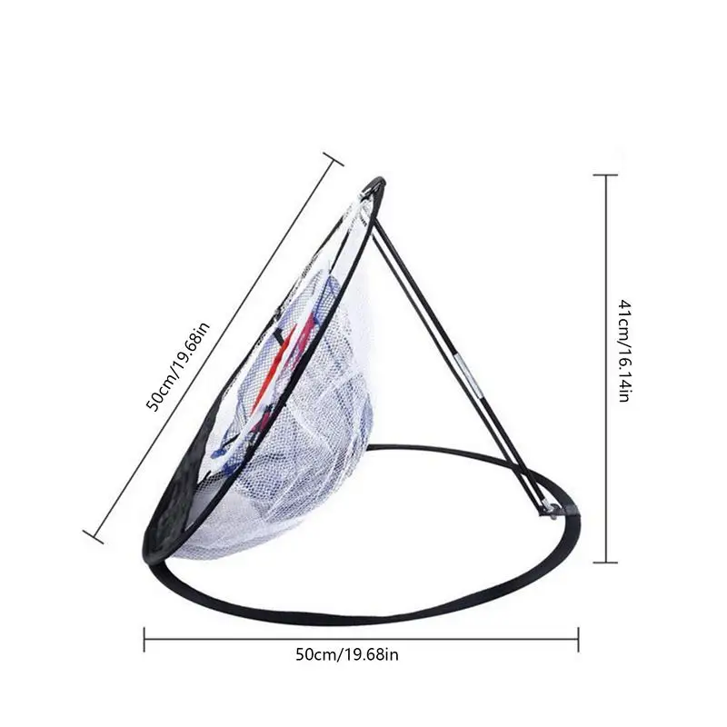 Golf Swing Trainer Chipping Net Golf Training Auxiliary Supplies Indoor And Outdoor Foldable Chipping Pitching Cage Batting Mat