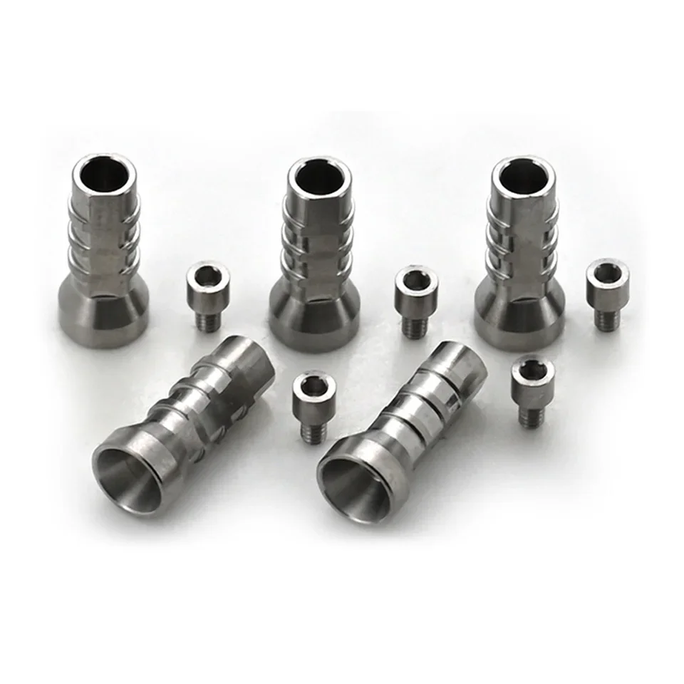 10Pcs Dental Multi-Unit Temporary Copings Compatible Multi-Brand Systems Titanium Screws Retained Interim Bridge Laboratory Tool