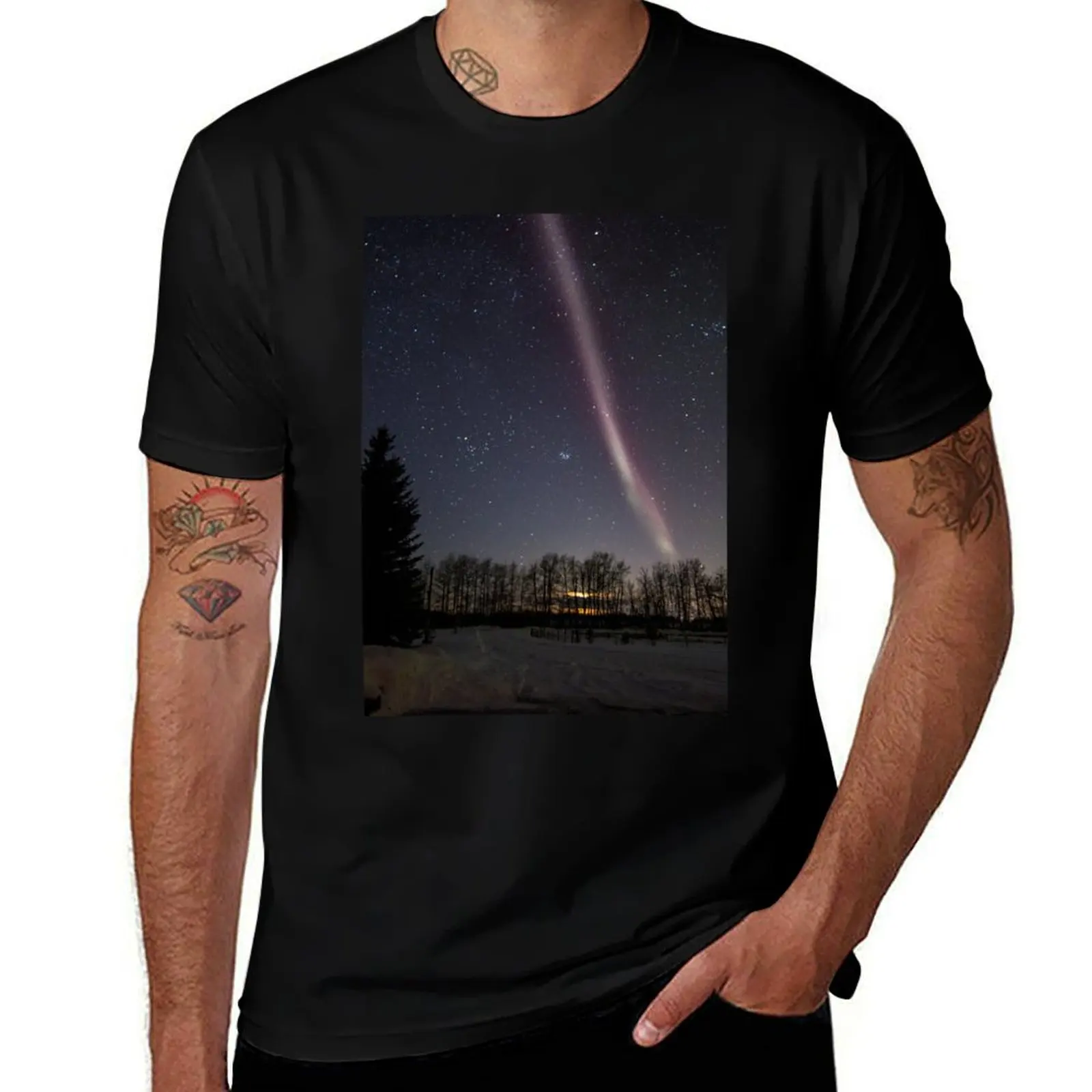 Футболка Auroral Phenomenon STEVE с простым графическим дизайном