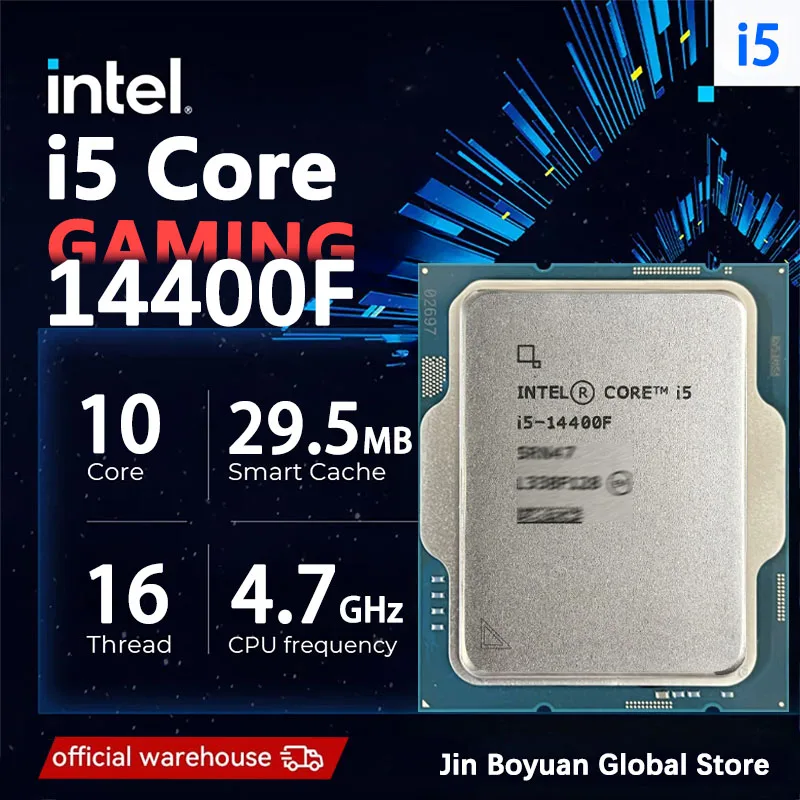 Intel Core i5 14400F I5-14400F New CPU processor LGA 1700 , but without cooler