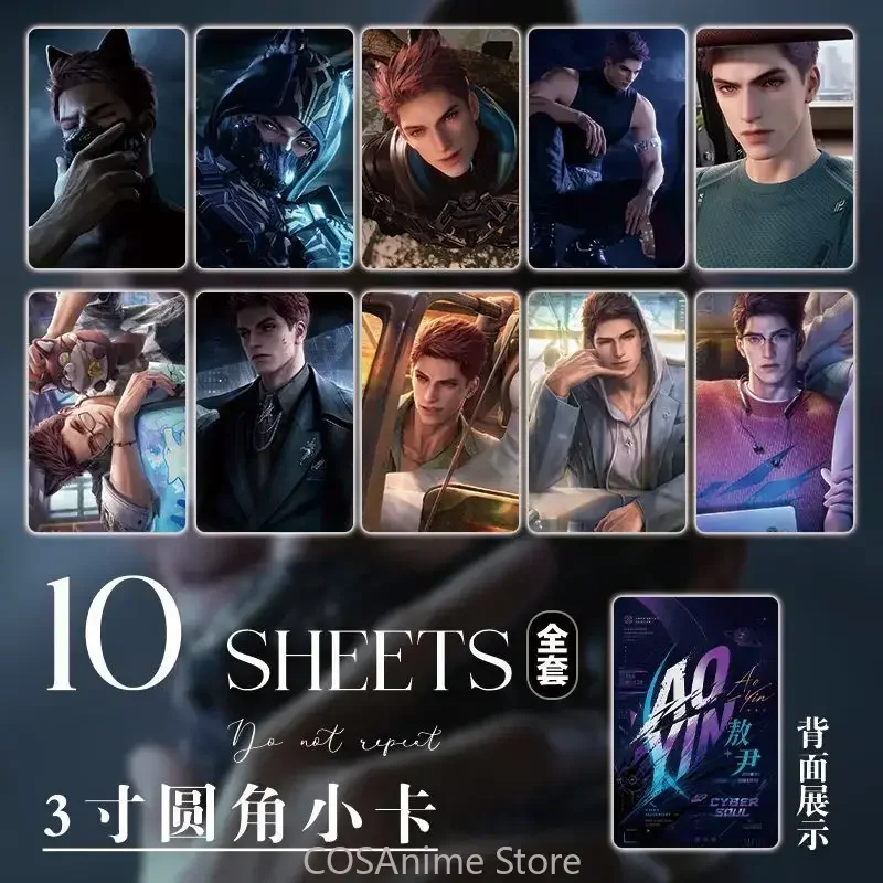 Love and Deepspace 10Pcs/Set Valko‌ Game Cosplay Exquisite Rounded Corner Custom Creative Card Small Card Fans Collection Photo