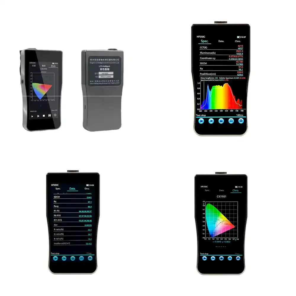 

Quality Wholesale HP350C 380-780 Portable Spectrum Color Temperature Meter Digital Luxmeter