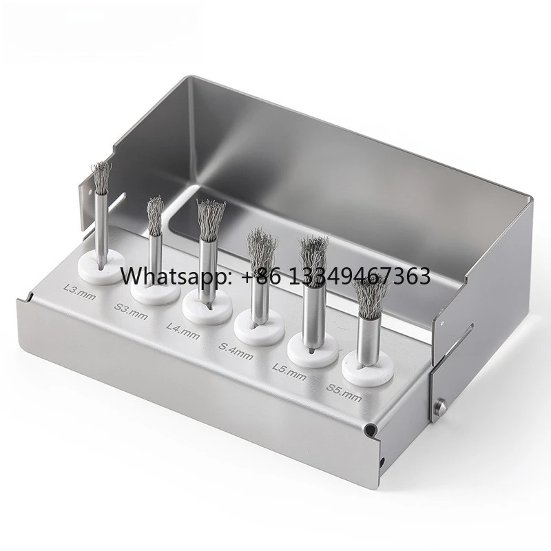 High Quality Titanium Brush  Debridement Peri-Implantitis Surface Threads Cleaning Brush