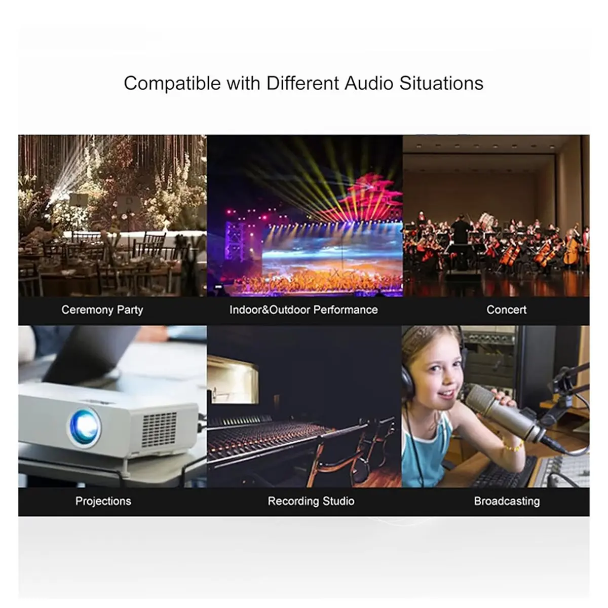A86G NEW 2-Channel Audio Isolator AV Connector Audio Isolator Audio Current Hum Suppressor 600Ω 20Hz-20KHz