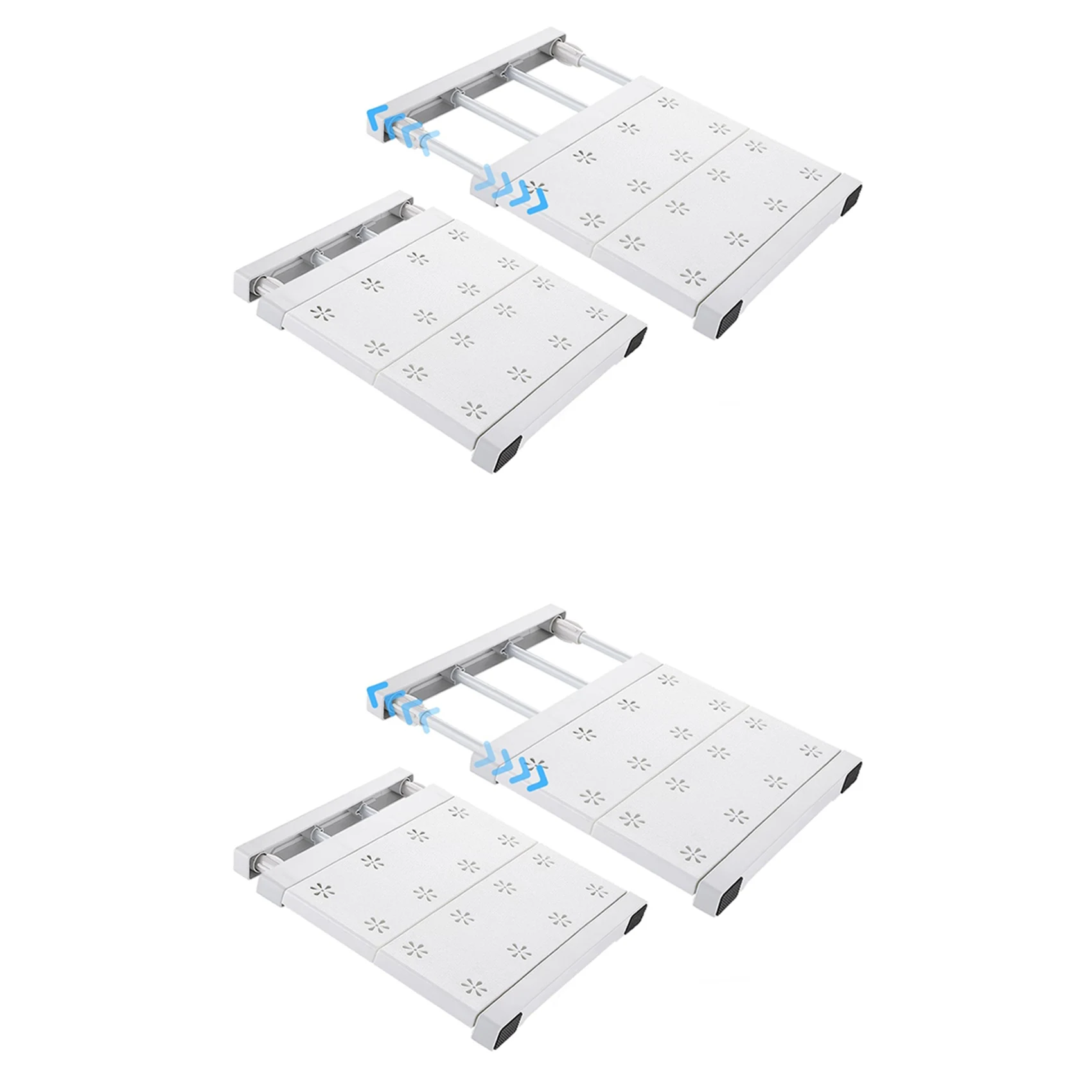 ABPP 4 Pcs School Locker Shelf Organizer - Adjustable Locker Divider Mate Easy to Install for Extending Locker Use Space