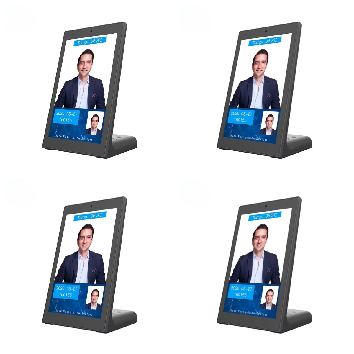 8 Inch Desktop L Shape LCD Capacitive Touch Screen Feedback Evaluator Restaurant Ordering NFC Android Tablet