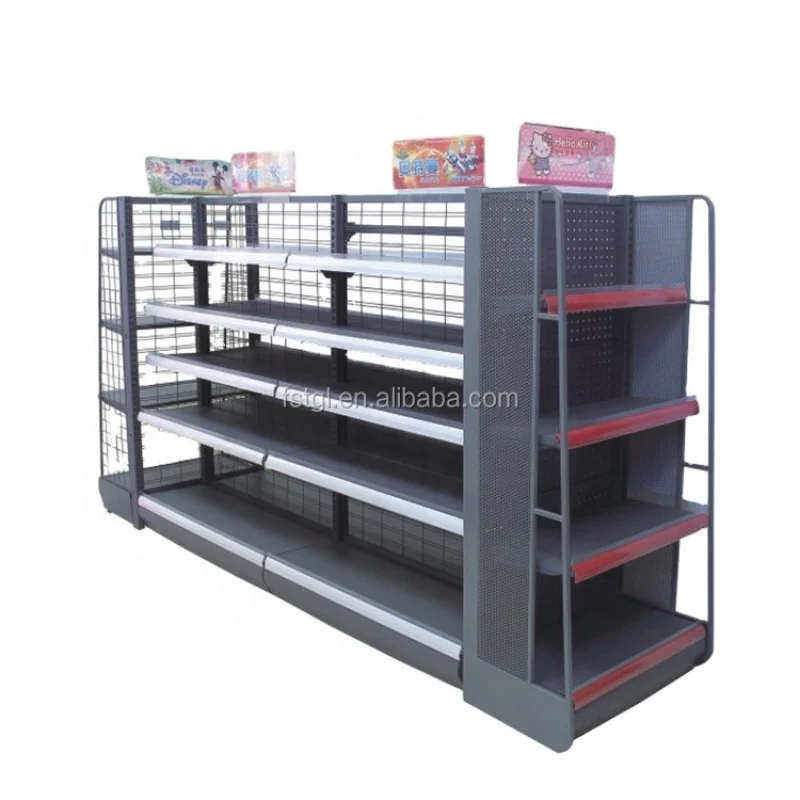 [Customized]Wall shelf supermarket gondola shelving rack round display shelves wire shelf shelving