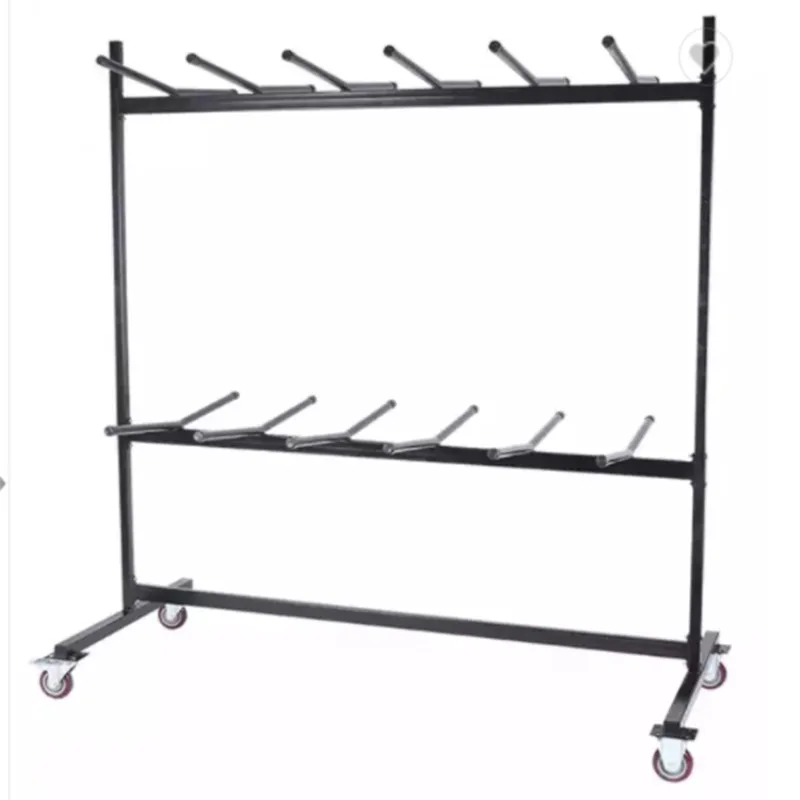 Heavy metal folding table and chair frame cart