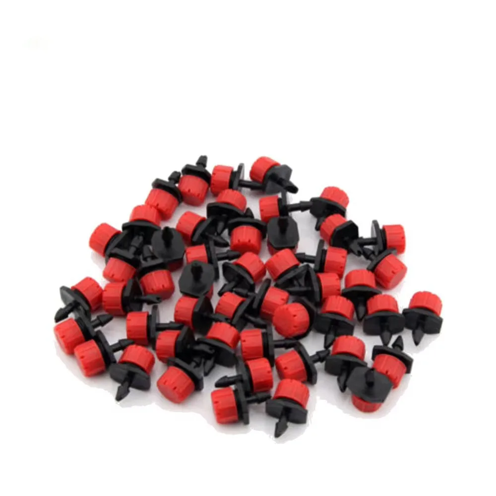 50PCS New 360 Degre Water Dropper Head Garden Watering Adjustable Irrigation Drippers Irrigation Adjustable Sprinkler Flow Head
