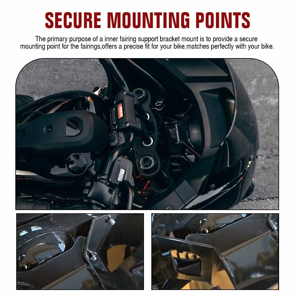 Front Fairing Bracket Mount Kit and Headlight Mounting Bracket Ring For Harley Softail Low Rider El Diablo FXRST 2022 Motorcycle