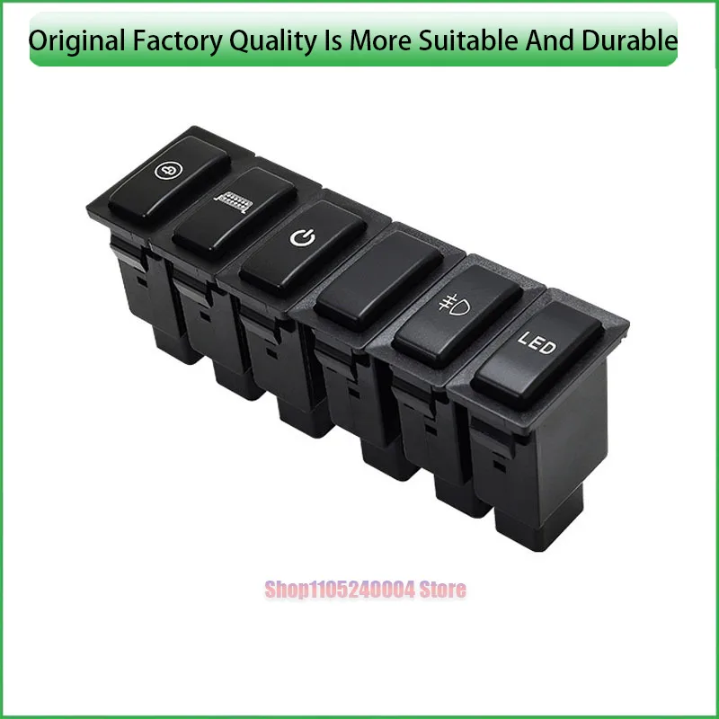 For Toyota Corolla Land Cruiser 70 1PC DRL LED Power Supply Fan Electronic Dog After Fog Light Steering Sheel Switch Button