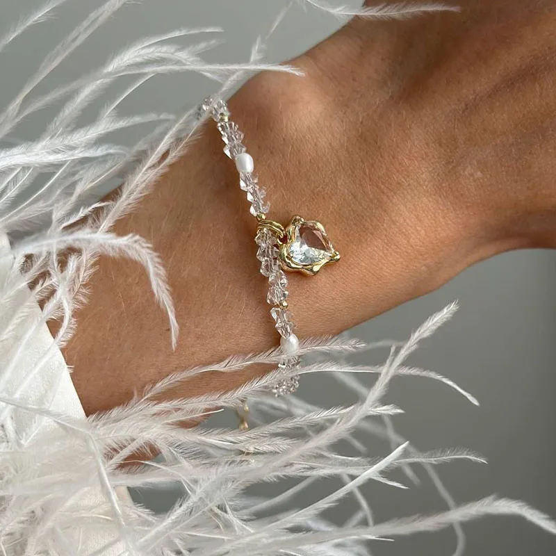 Fashion Bracelets For Women New Crystal Stone Chain Sexy Zircon Bird & Star Pendant Jewelry Valentine's Gift B078