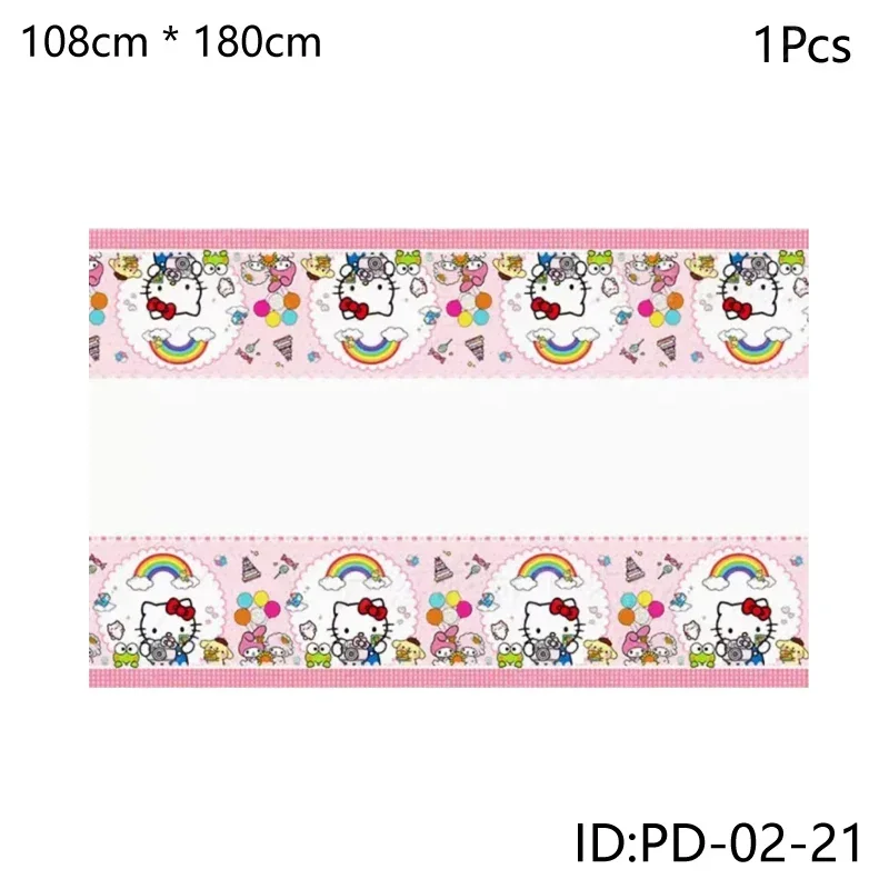 Hello Kitty Birthday Party Decoration Disposable Tableware Cup Plate Tablecloth Napkin Baby Shower Girls Party Supplies