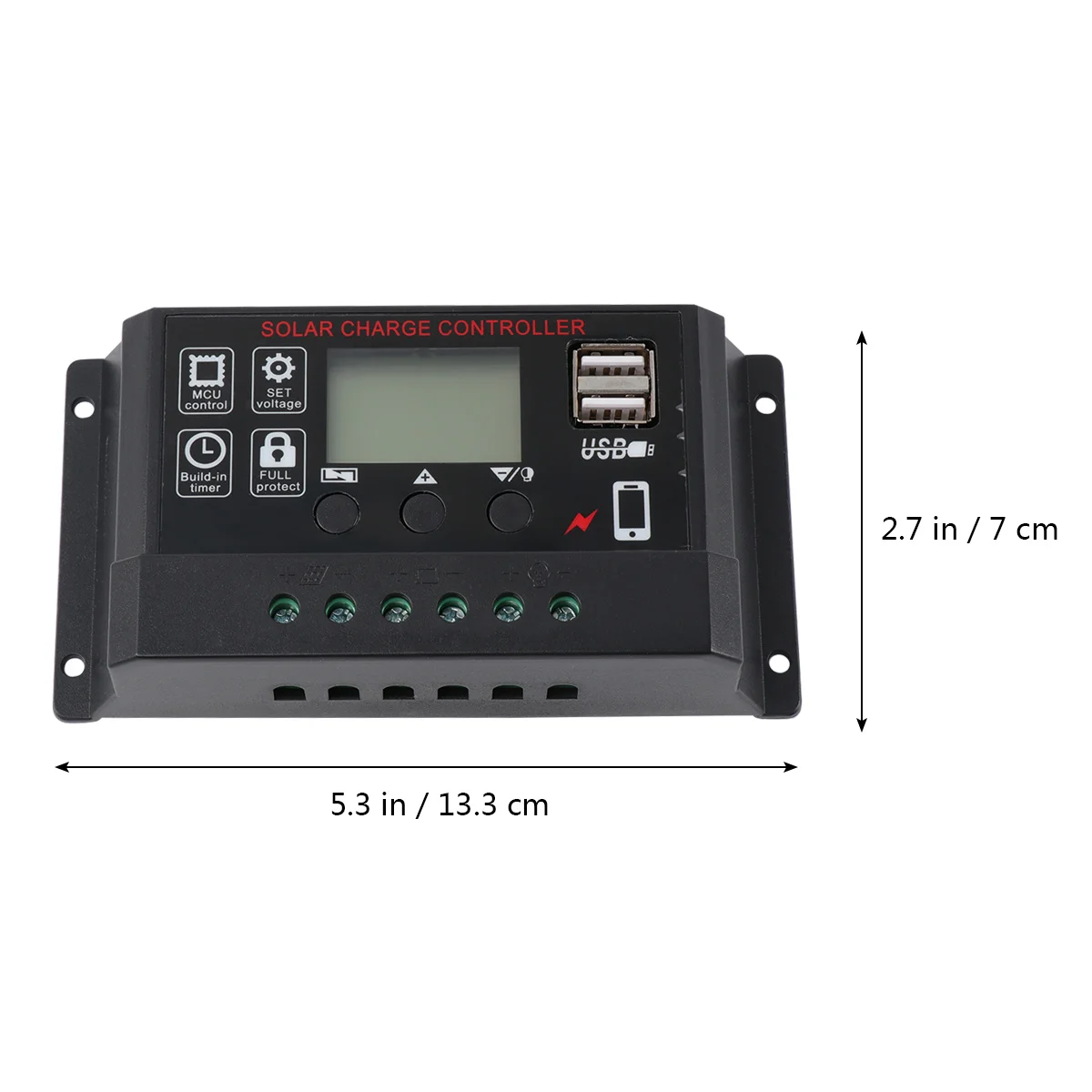 

Charge Controller 10A 12V 24V Lcd Dual Usb Pwm Charging Protection For Solar Panel System Solar Regulator Charge Controller
