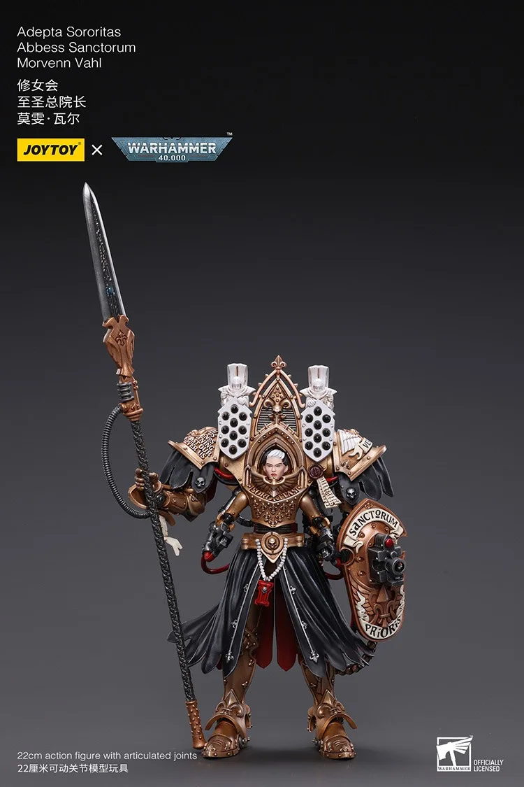 

JOYTOY Warhammer 40KAdepta Sororitas Abbess Sanctorum Morvenn Vahl Action Figure Doll Decoration Gift Collection Original Model
