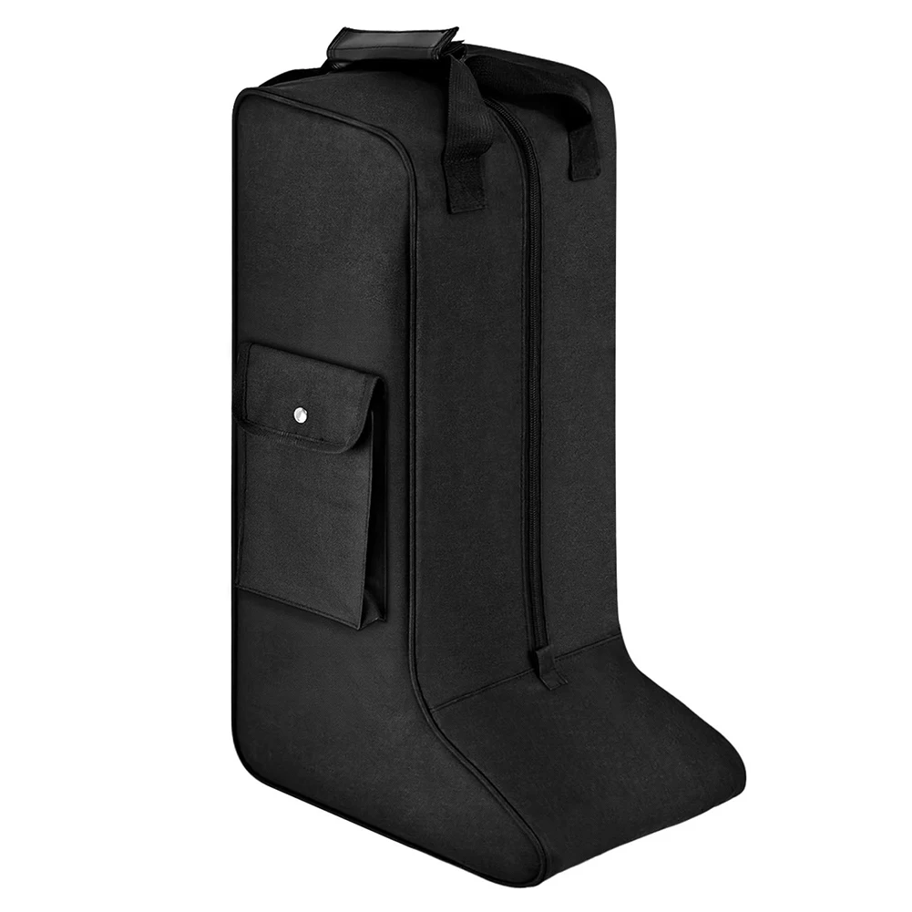 Travel Sized Boot Bag for Equestrians Supporting Safe Carrying and Dust Storage of Tall For Knight Style Riding Boots