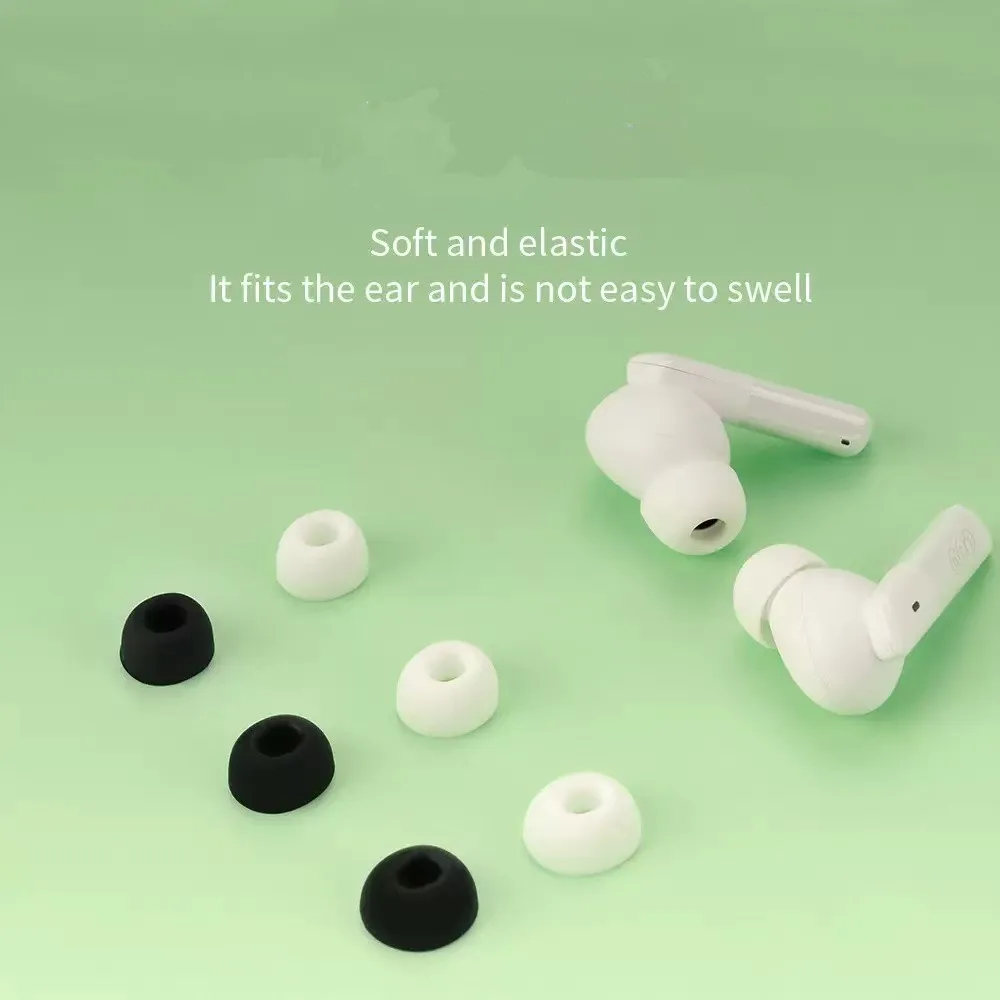 6PC Ear Tips for QCY HT05/Melobuds ANC/ArcBuds/HT03 Earphone Replacement Ear Buds Ear Cap Ear Plug Eartips for Earbuds