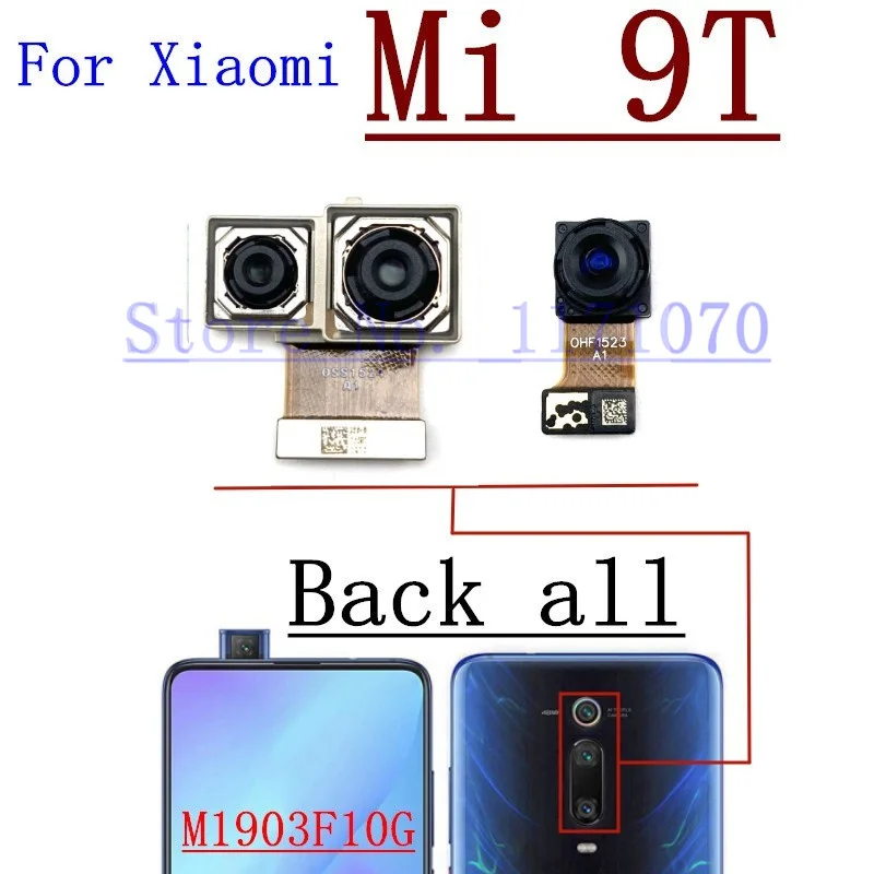 For Xiaomi Mi 9T Pro Back Main Backside Selfie Frontal Facing Small Rear Camera Module Flex Cable Replacement Parts