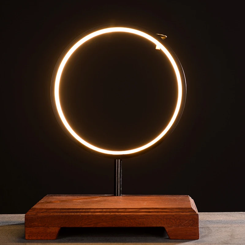 Zen-Inspired - Ornaments, New Chinese-Style Living Room Entrance Creative Lamp, Reverse-Flow Incense Burner, Sun Wuk